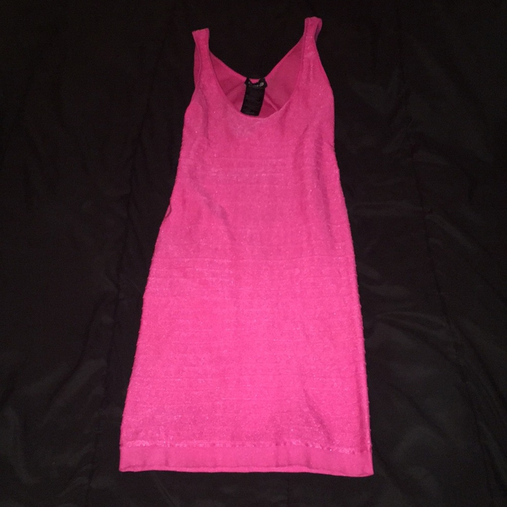 Bebe medium/large pink body contour dress